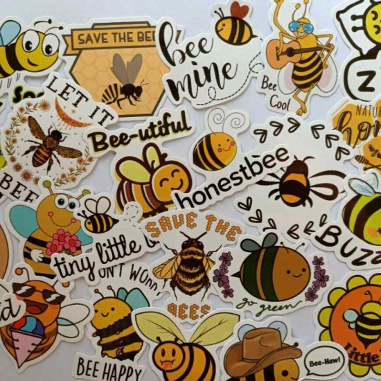 Bee Stickers (10 pack)